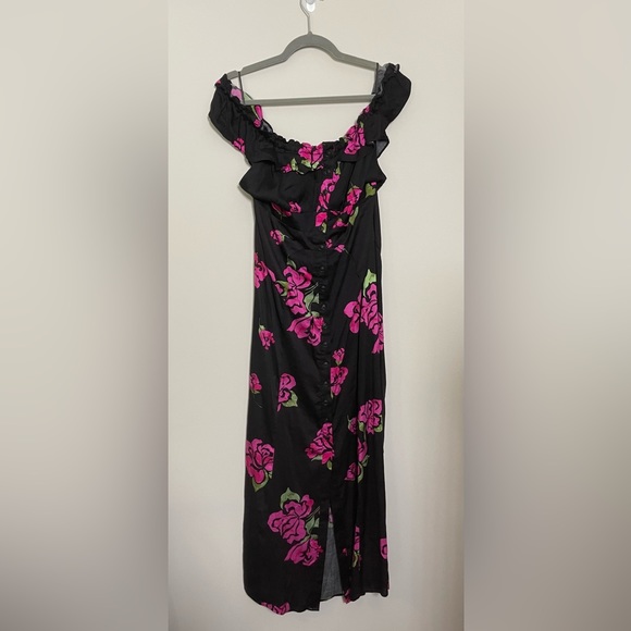 EUC 💙 FREE PEOPLE size XL She’s a Dream Maxi Dress - Picture 4 of 6